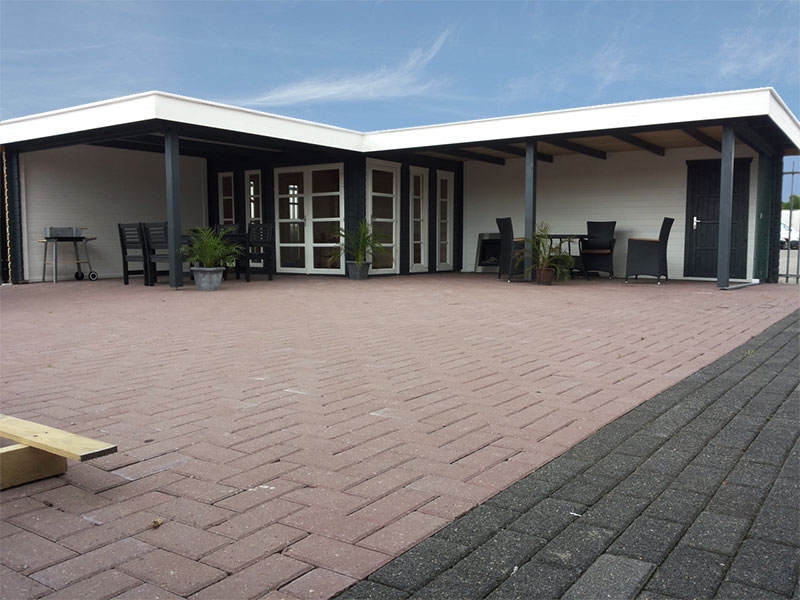 blokhut modern plat dak tuintotaalcenter zwolle tuinhuis blokhut modern hoek blokhut modern plat dak tuintotaalcenter zwolle tuinhuis blokhut modern hoek